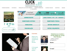 Tablet Screenshot of clicksindico.com.br
